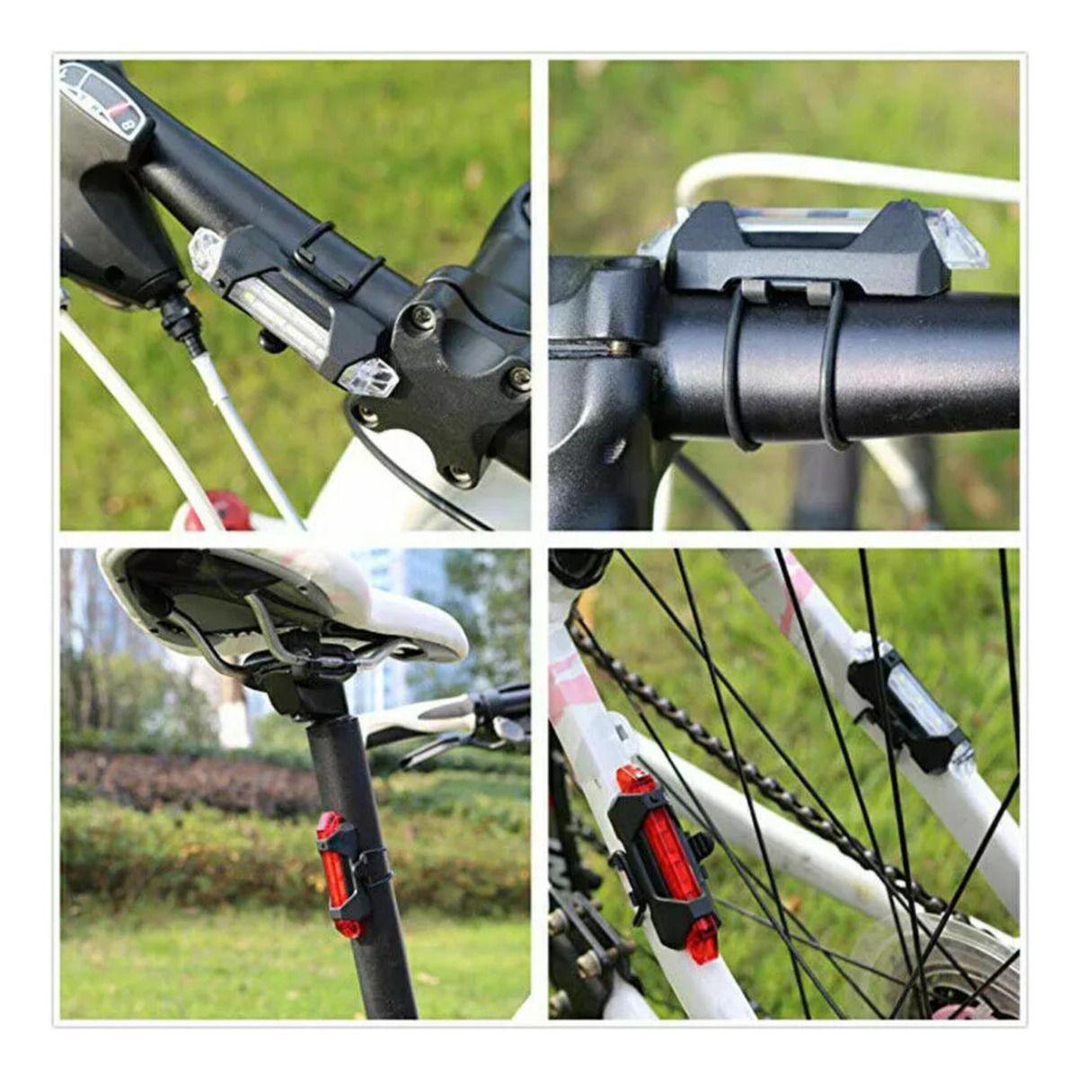  Pack 10 Luces Led Recargables Para Bicicleta - Norplat-7