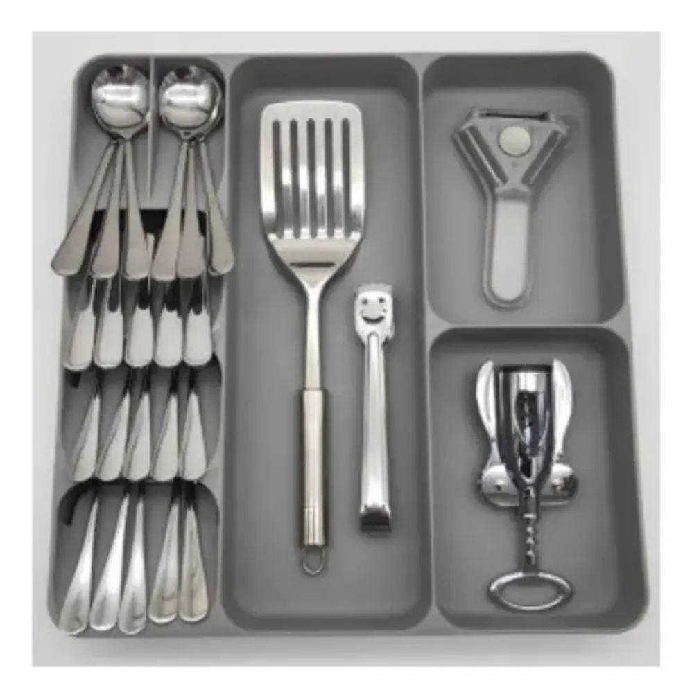 Organizador Premium De Cubiertos Y Utensilios Grande - Norplat-1