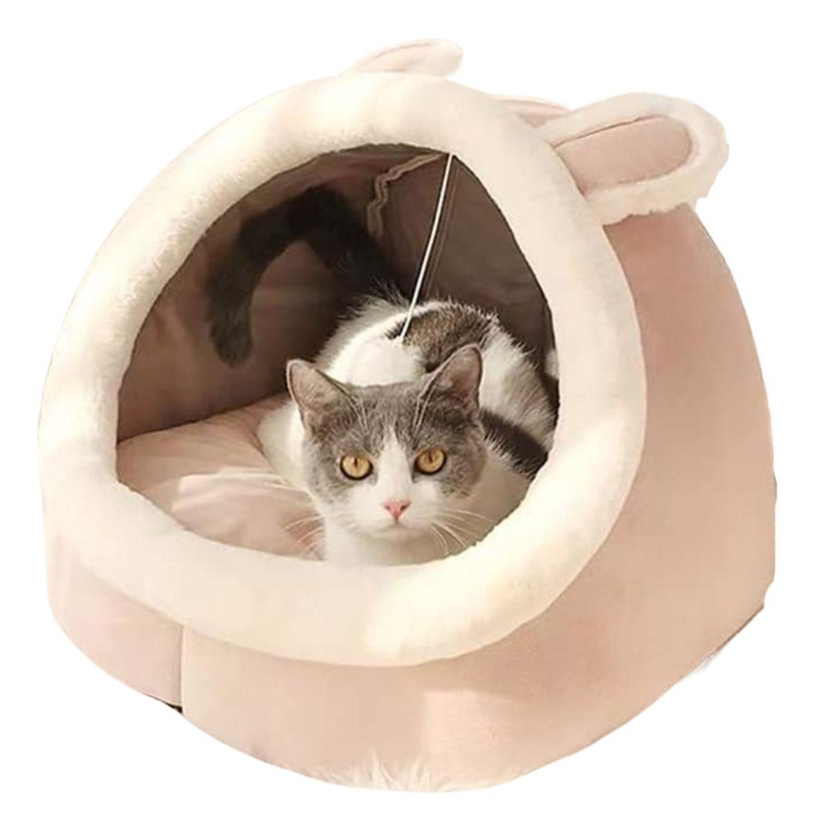Casa Cama Plush Iglú Nido Mascota Perro Gatos - Norplat Original-0