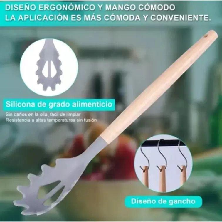 Set 19 Utensilios Cocina Acero Inoxidable Silicona - Norplat-1