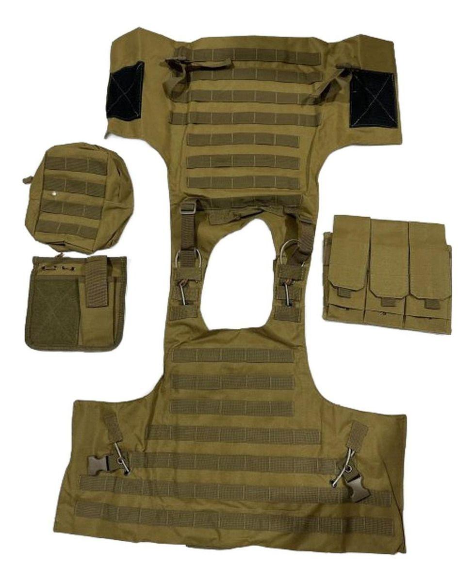 Chalecos Tacticos Norplat Chaleco Tactico Ajustable Molle Marrón L-3