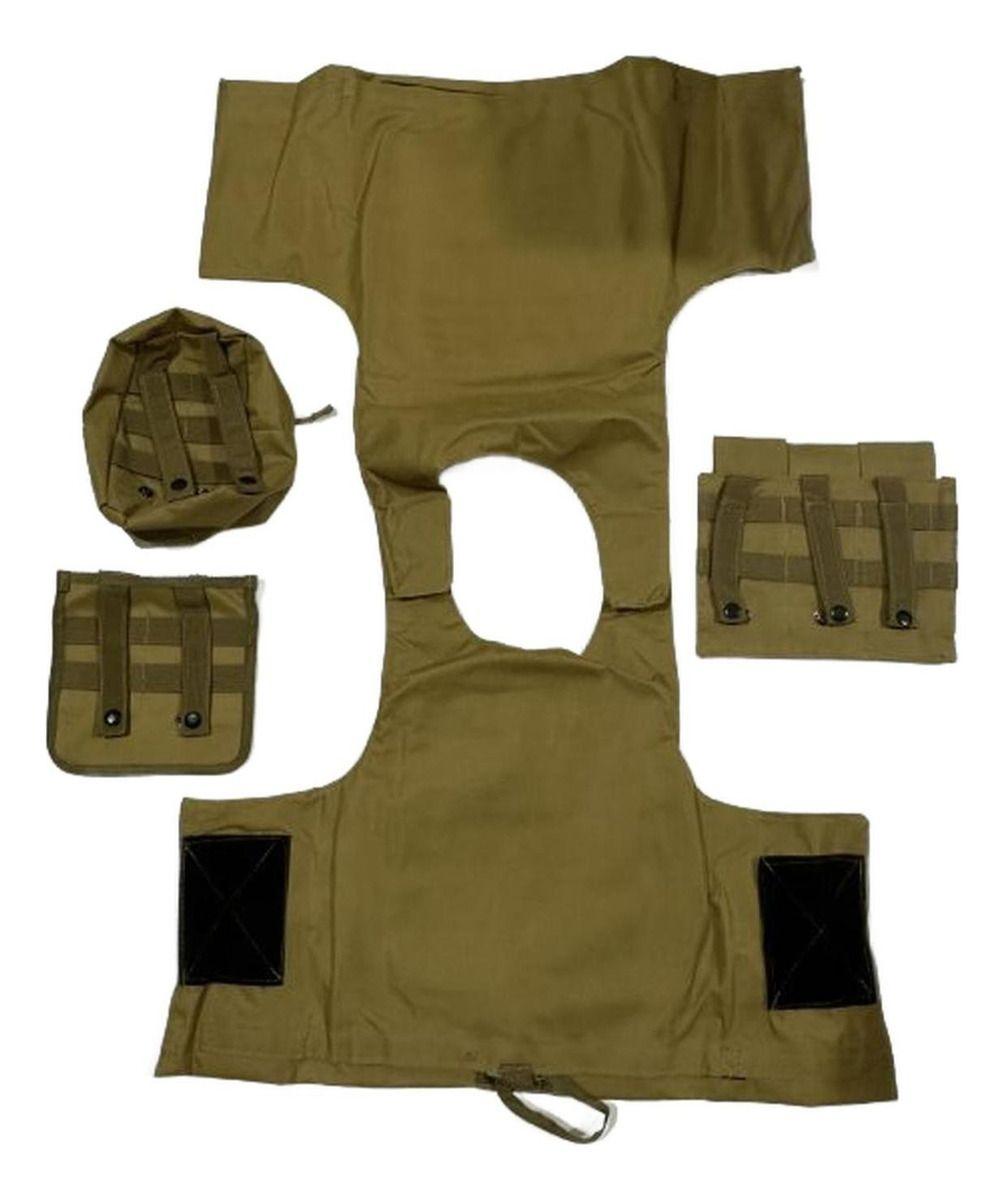 Chalecos Tacticos Norplat Chaleco Tactico Ajustable Molle Marrón L-5