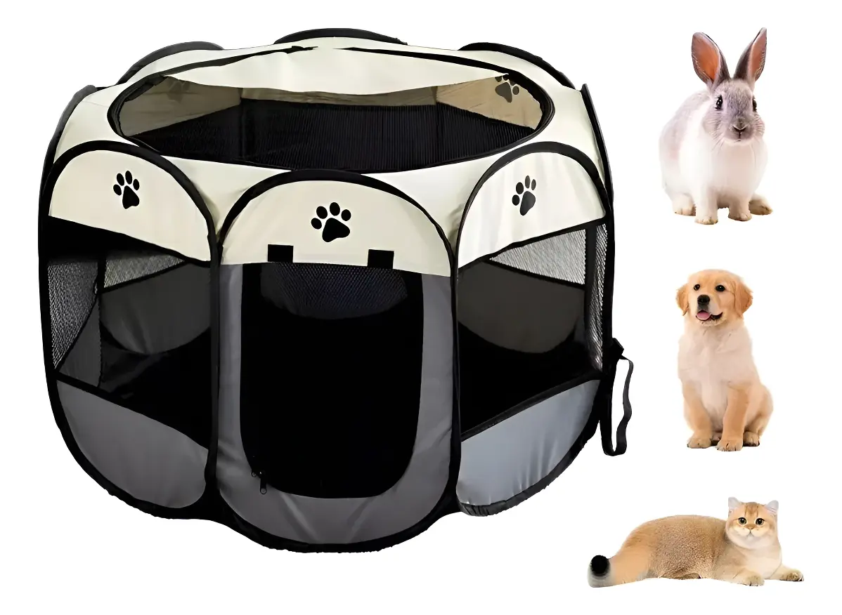 Corral Para Mascotas Talla Xl Jaula De Perros Gatos Conejos - Norplat-1