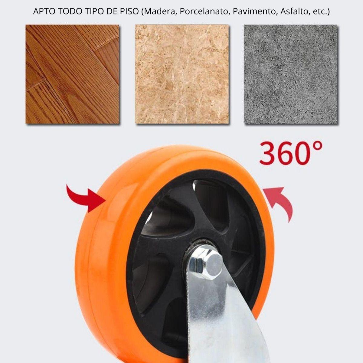 Pack 4 Ruedas Giratorias Para Carros, Muebles, Cama Norplat-6