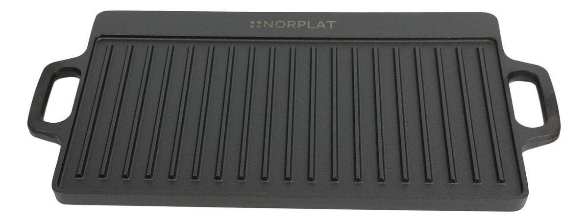 Plancha Churrasquera Norplat Hierro Fundido 2en1 45x22x1.5cm-2