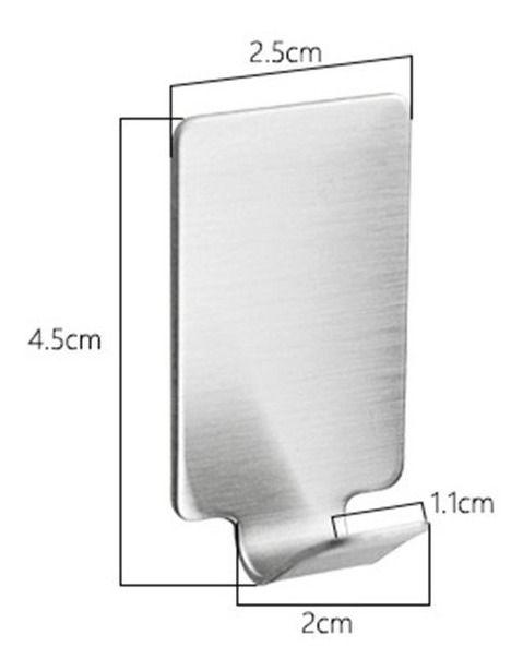 Pack De 10 Colgadores Percha Ancho Baño Organizador Adhesivo - Norplat-2