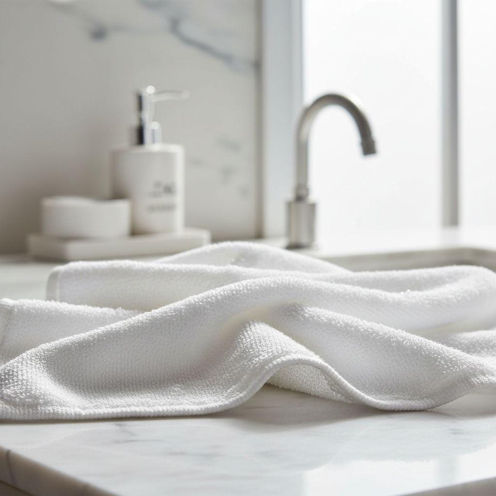 4 Toallas Mano Algodon Peluqueria Hotel Spa 35x75cm Norplat Blanco Lisa-9