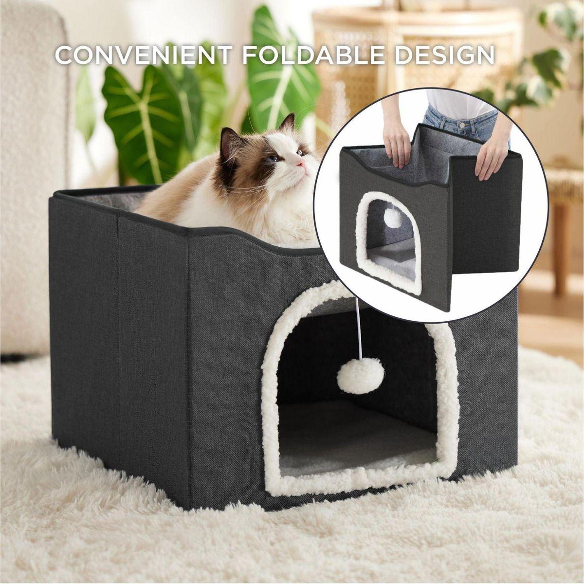 Cama Para Gatos Casa Plegable Gatos Perros Pequeños Norplat -3