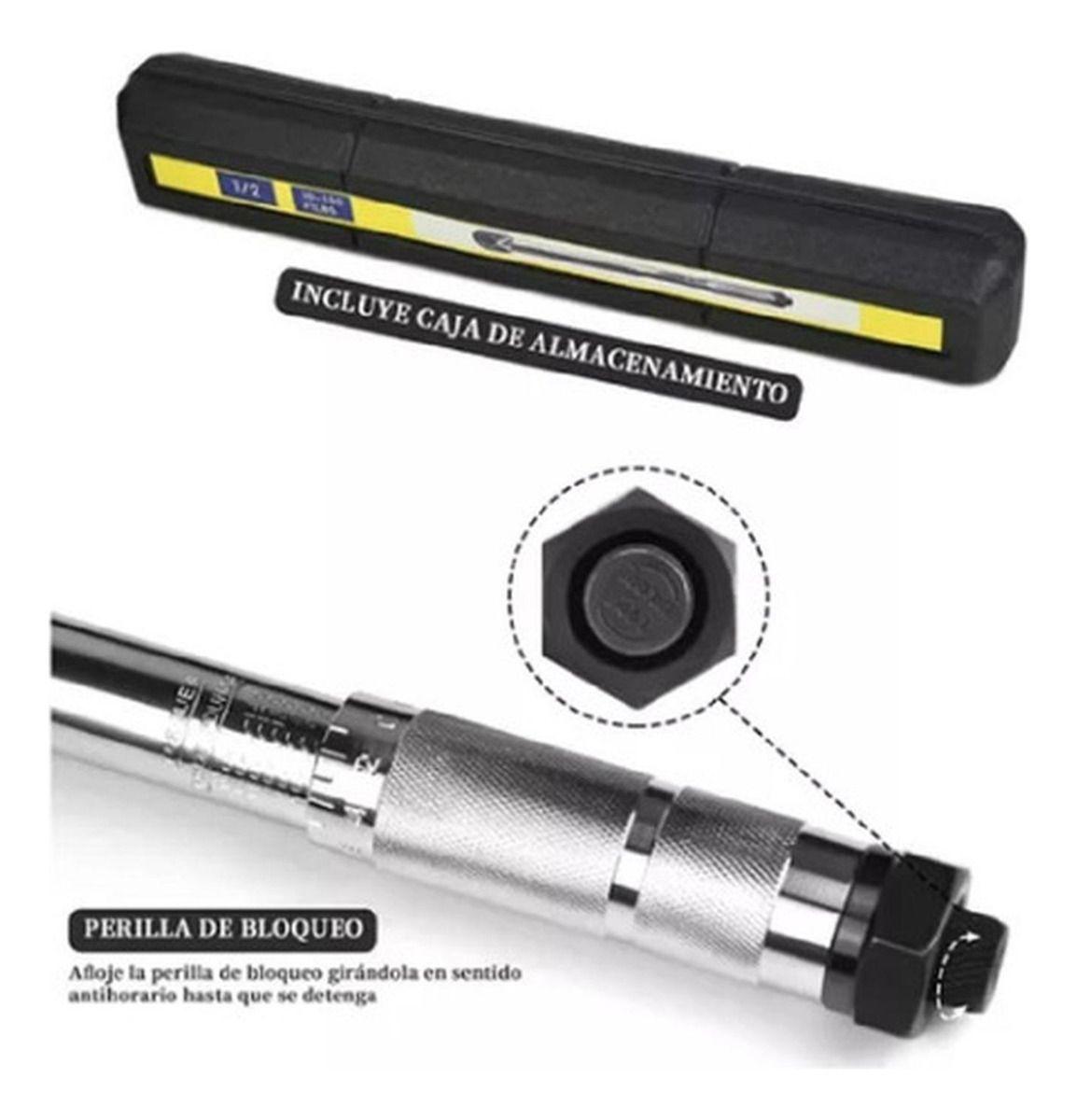 Llave De Torque Torquímetro 1/2 10-150 Lbs Pro - Norplat-5