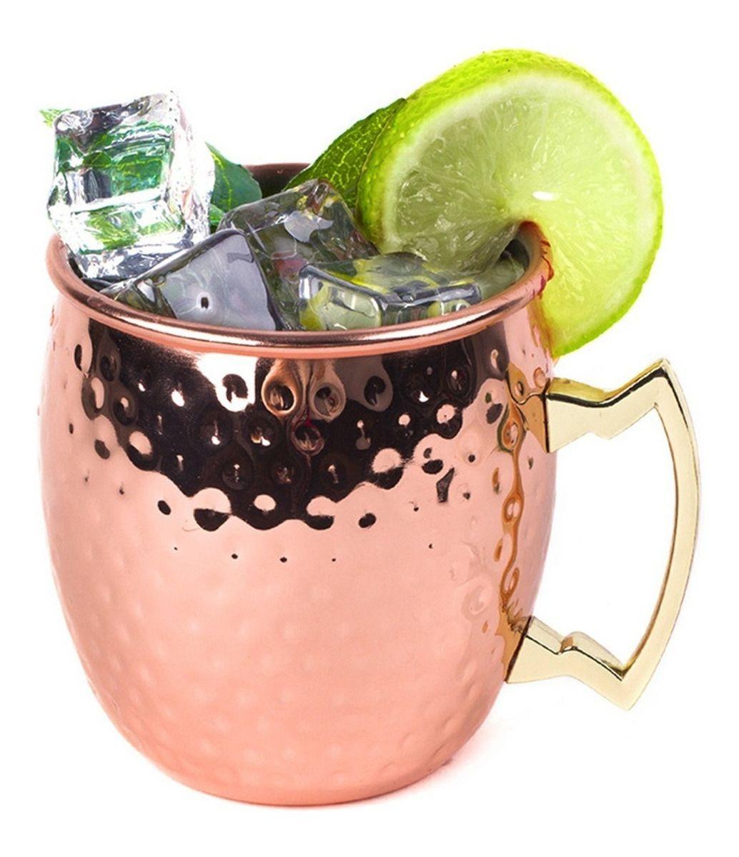 Vaso Para Moscow Mule Mug Tragos Mojito De Acero Color Cobre - Norplat-0