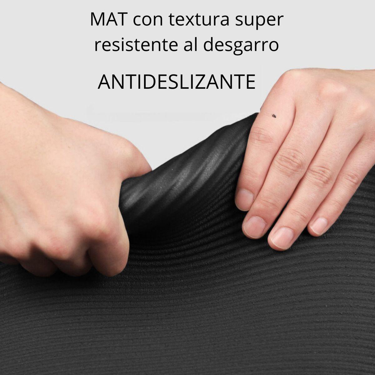 Colchoneta Yoga Mat Pilates 15mm + Bolso Transporte Norplat-3