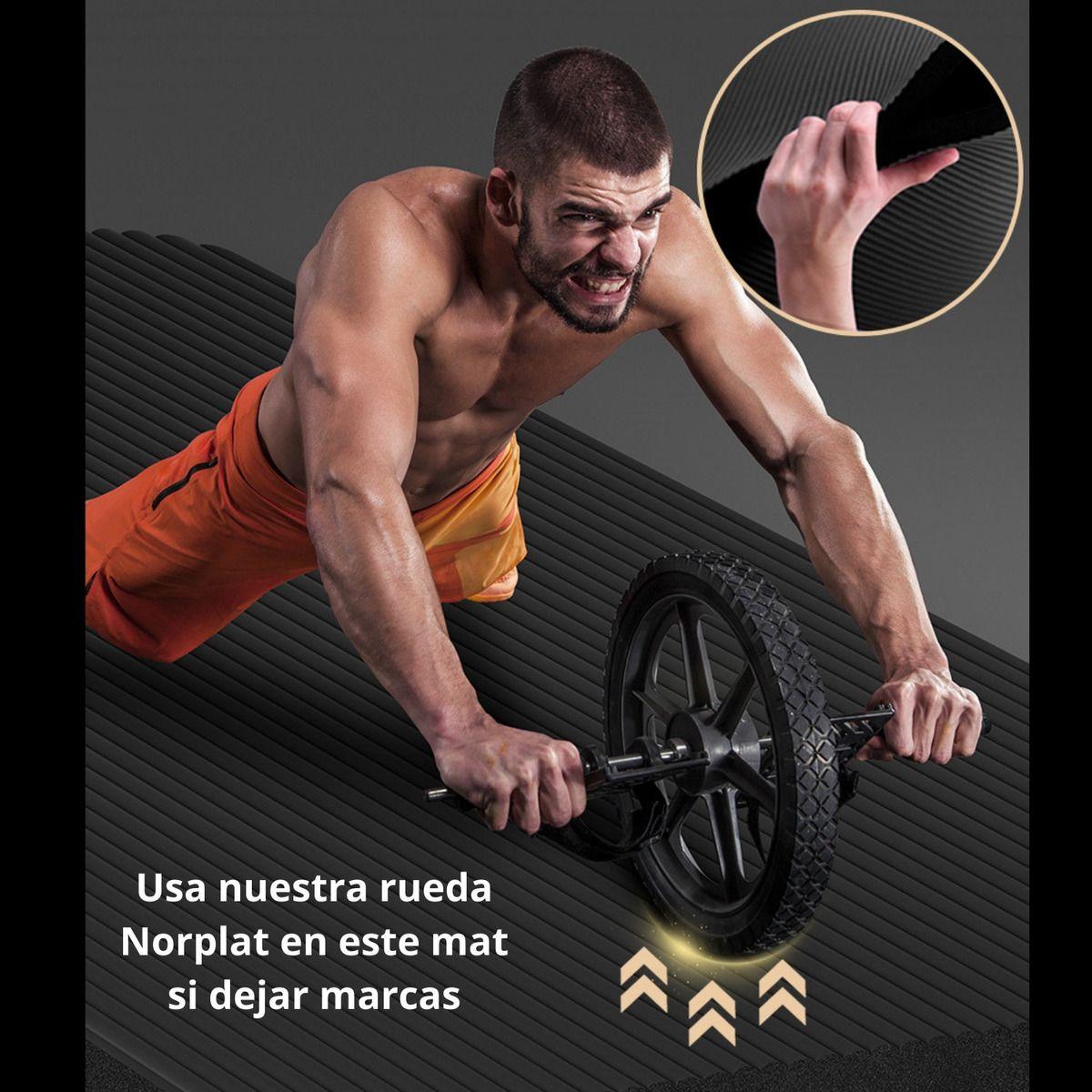 Colchoneta Yoga Mat Pilates 15mm + Bolso Transporte Norplat-5