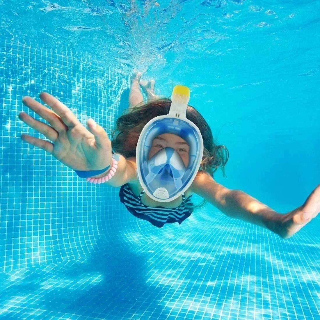 Mascara De Snorkel Buceo Fullface Completa C/ Soporte Camara-2
