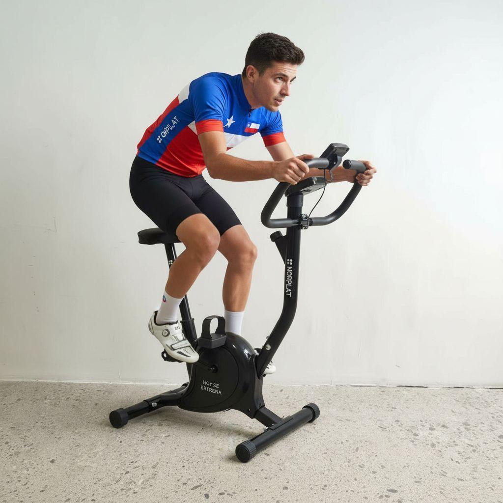 Bicicleta Estática Norplat Mujeres Fitness Spinning Gym Negro-2