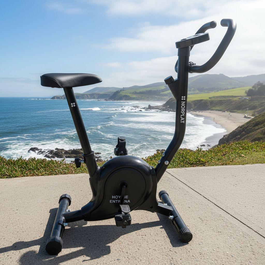 Bicicleta Estática Norplat Mujeres Fitness Spinning Gym Negro-5