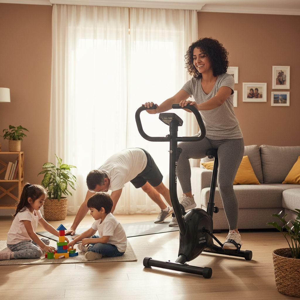 Bicicleta Estática Norplat Mujeres Fitness Spinning Gym Negro-6