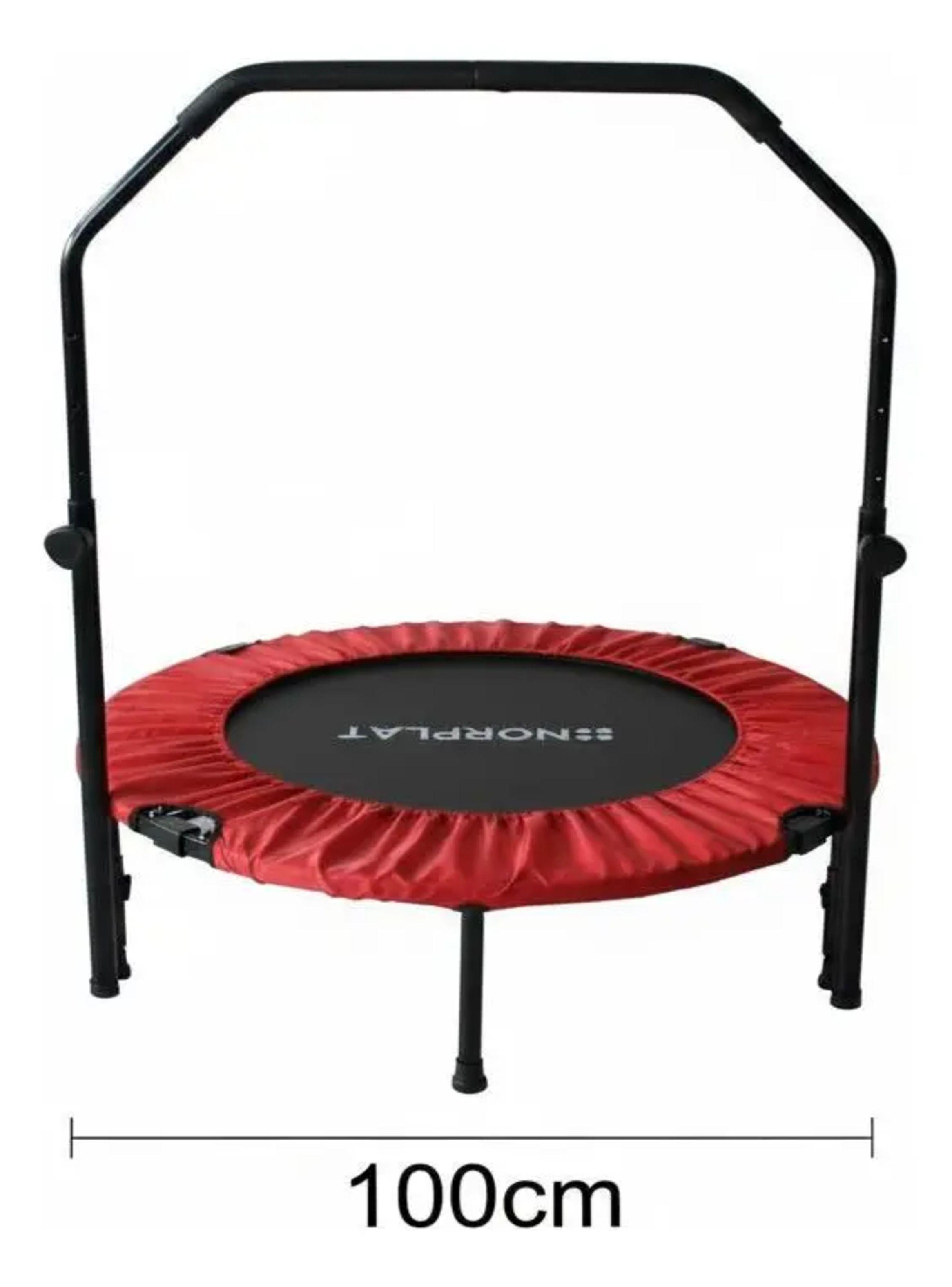Trampolín Fitness Norplat Plegable 100cm 1m Cama Elastica Rojo-2