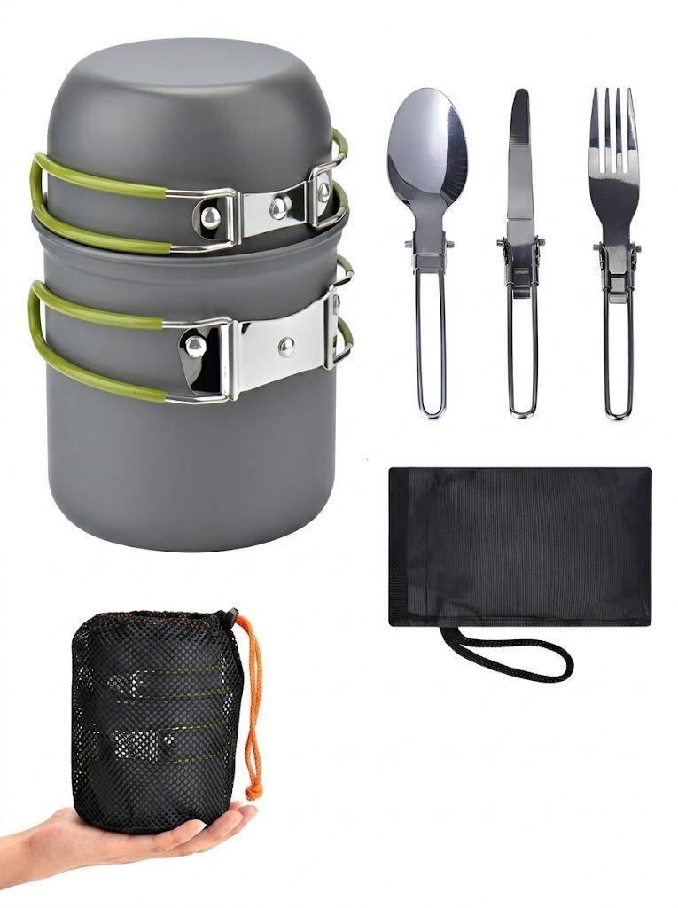 Set Ollas Camping 6 Piezas Con Cubiertos Y Estuche - Norplat-0