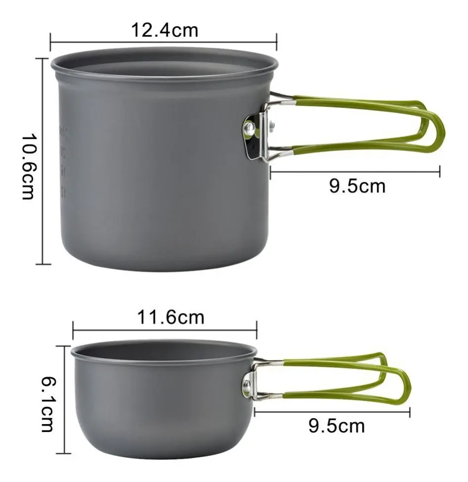 Set Ollas Camping 6 Piezas Con Cubiertos Y Estuche - Norplat-4