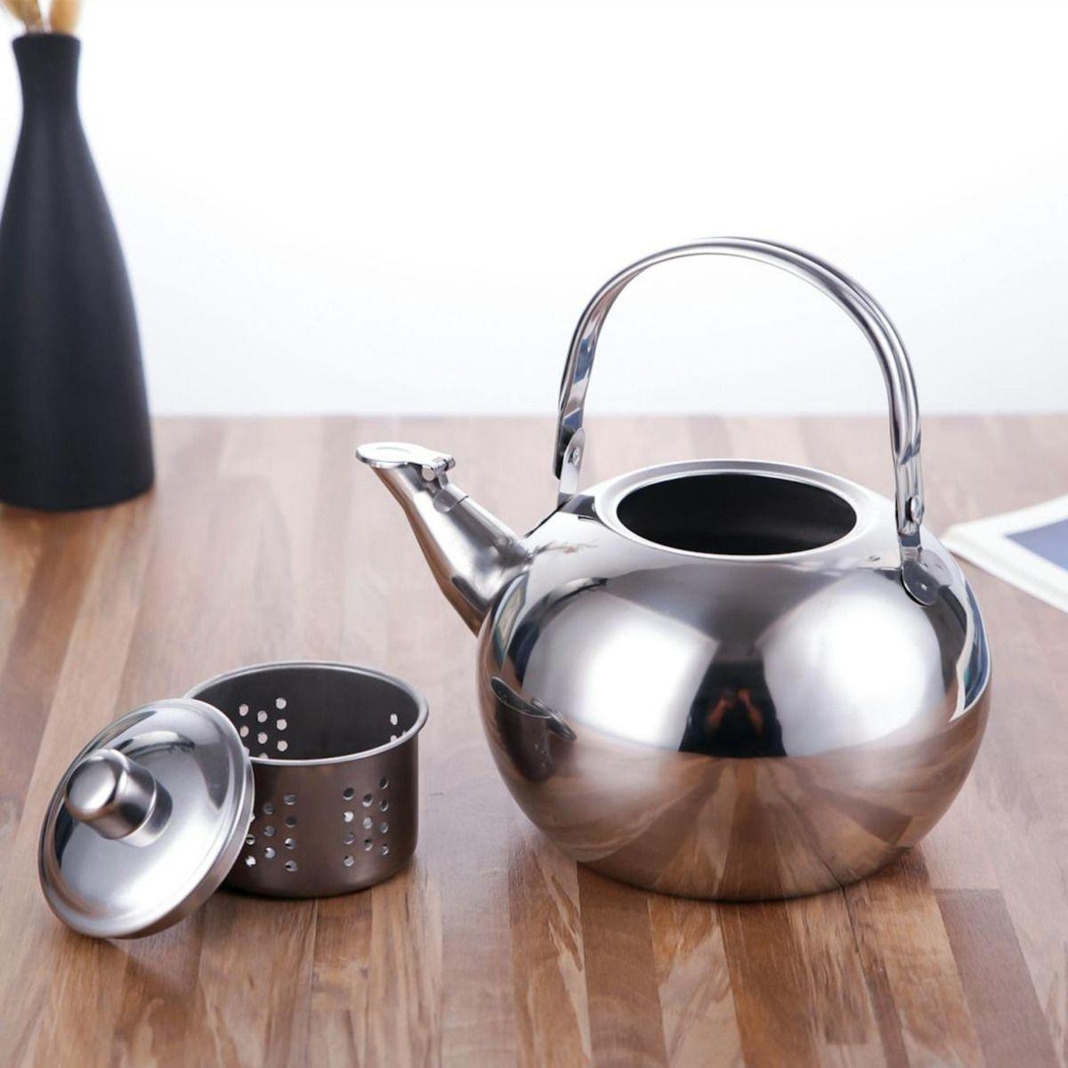 Tetera Acero Inoxidable Preparar Té Infusor 600ml - Norplat-2