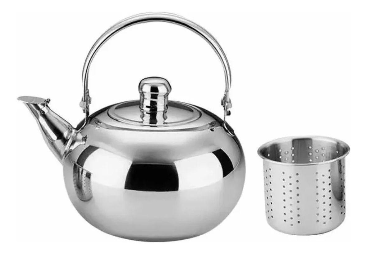 Tetera Acero Inoxidable Preparar Té Infusor 600ml - Norplat-3