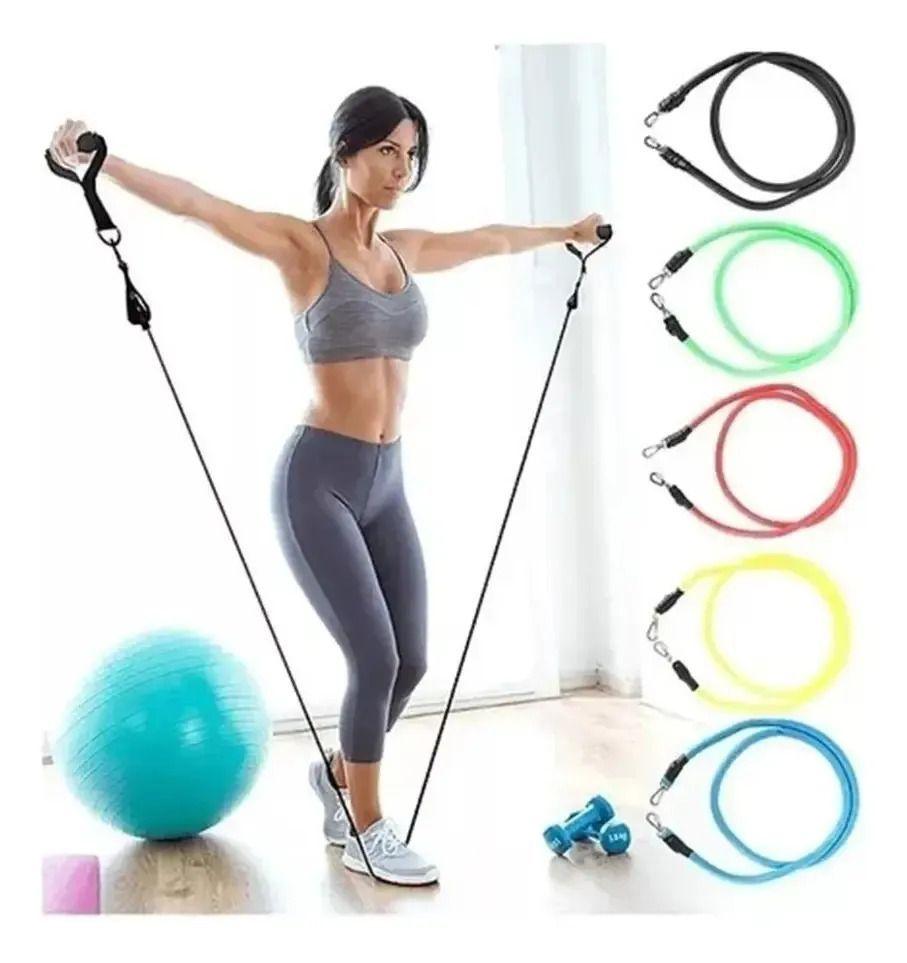 Set Bandas Elásticas Resistencia Para Ejercicios 11 Piezas - Norplat-4