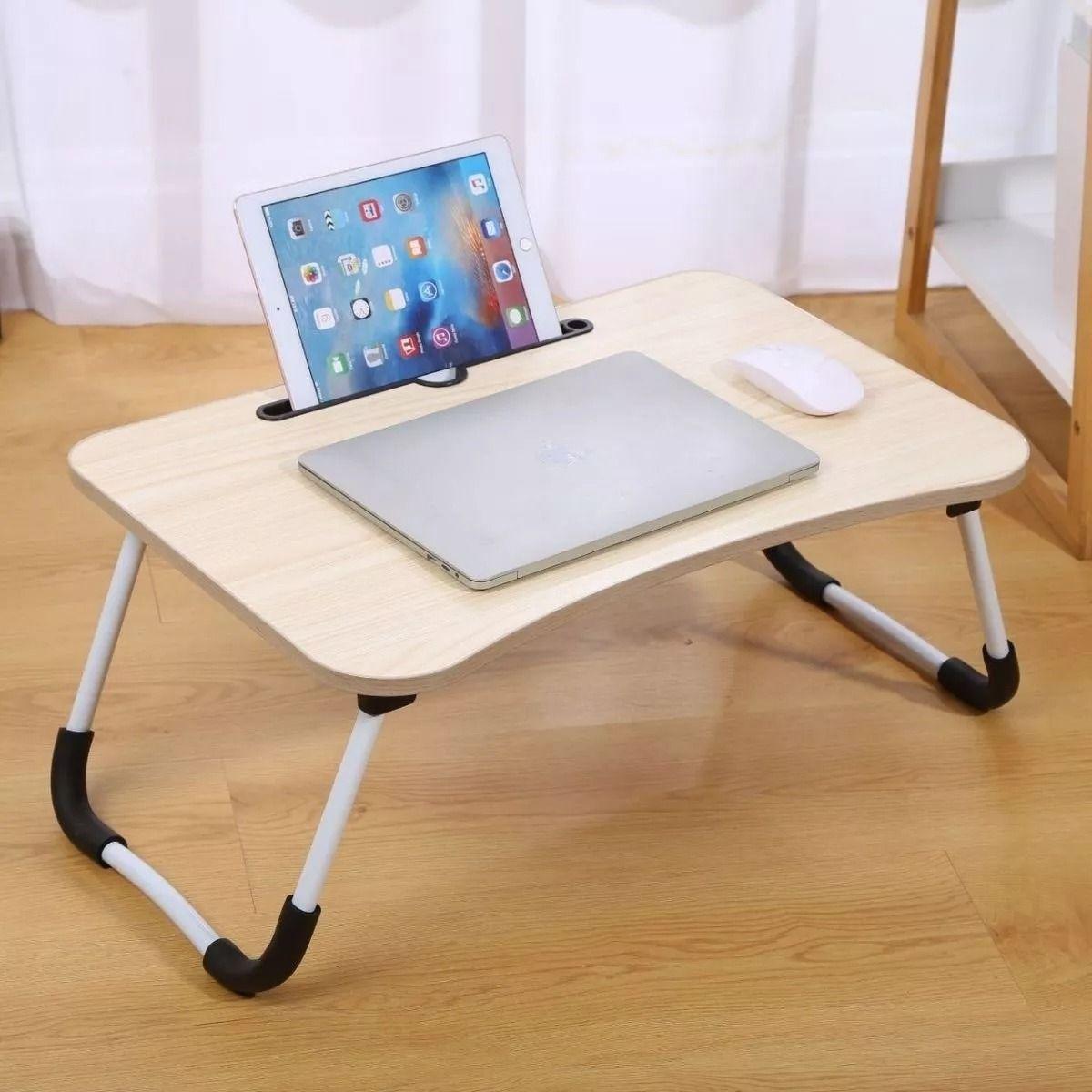 Mesa Cama  60x40x28cm Portatil Desayuno Bandeja Madera Norplat-7