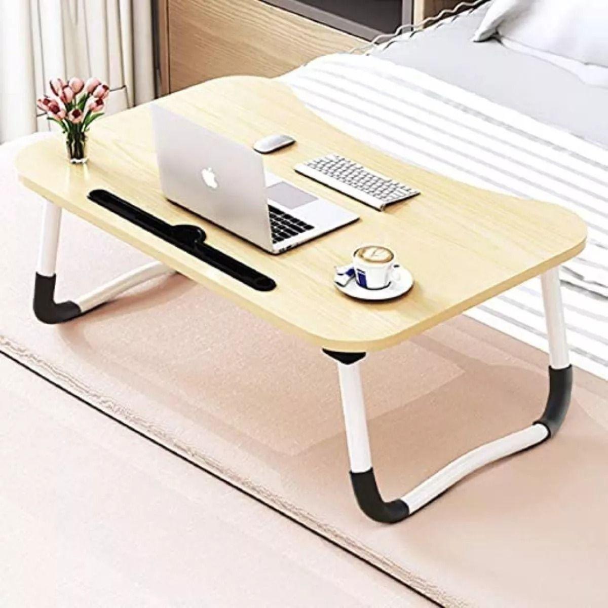 Mesa Cama  60x40x28cm Portatil Desayuno Bandeja Madera Norplat-8