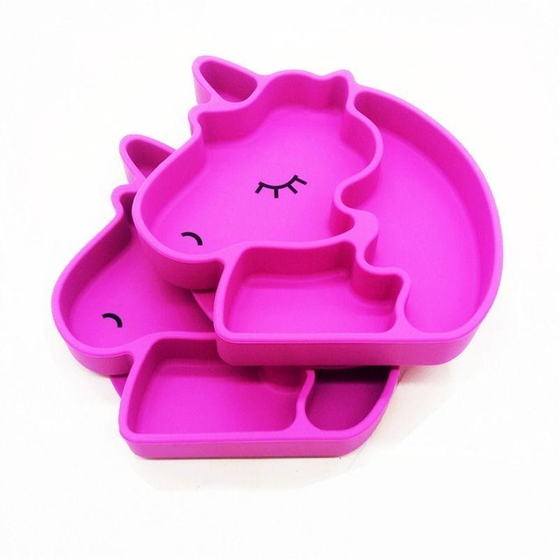 Plato Guagua Unicornio De Silicona Antideslizante Irrompible - Norplat-6