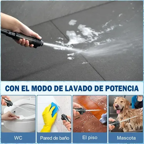 Kit Ducha Teléfono Manguera Con Soporte + 5 Filtro - Norplat Negro Mate-3