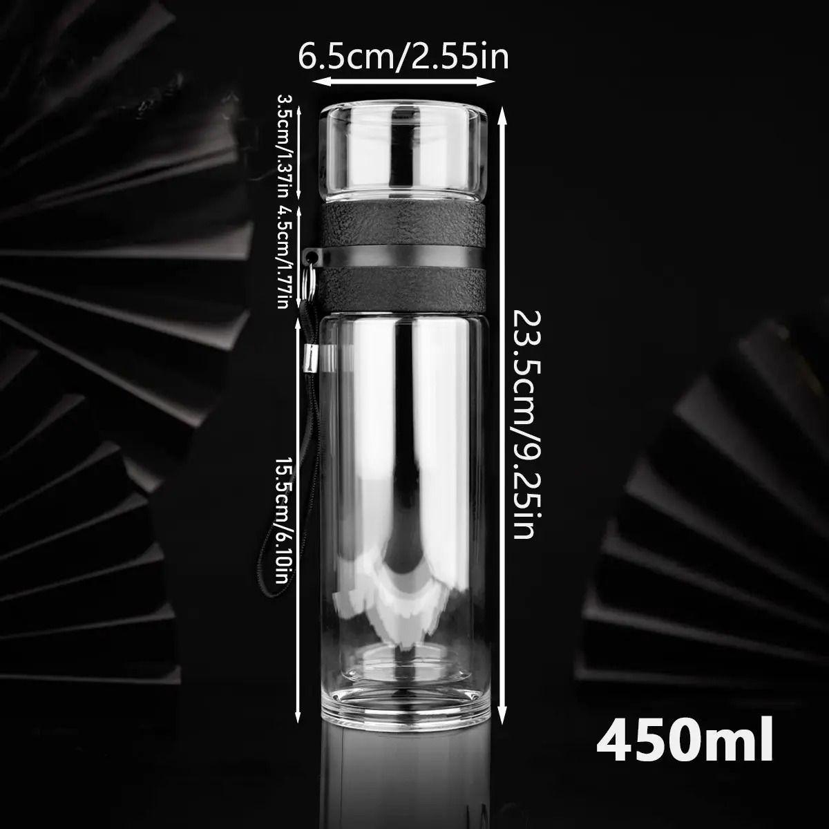 Botella Infusor Vidrio Borosilicato Infusión Separado De Té - Norplat-1