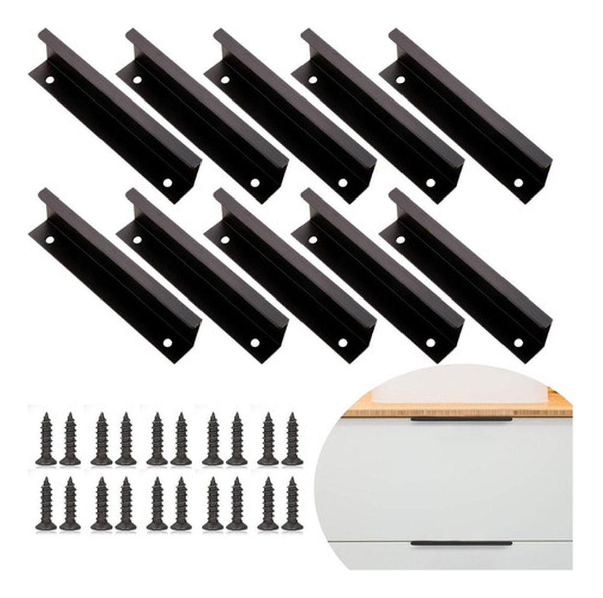 10 Tiradores Para Muebles Cocina Tornillos Manillas Norplat-0