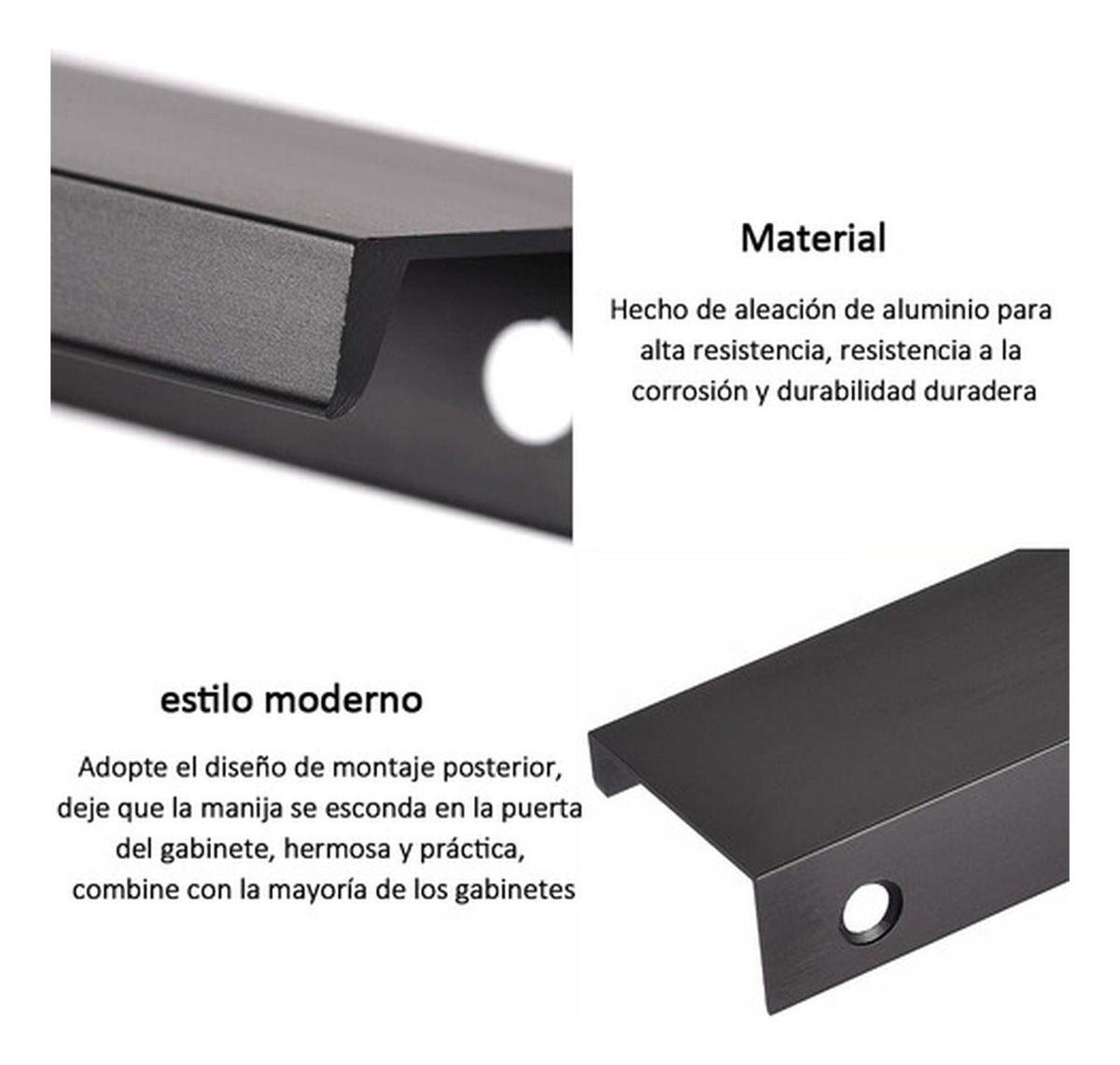 10 Tiradores Para Muebles Cocina Tornillos Manillas Norplat-3