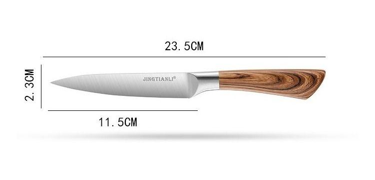 Cuchillo Santoku 5.5  Profesional Acero Inoxidable - Norplat-1