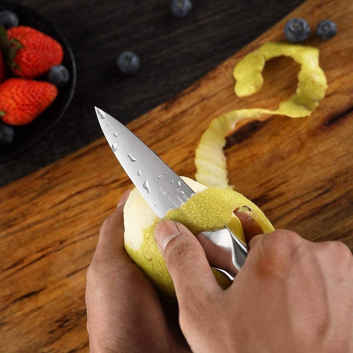 Cuchillo Santoku 5.5  Profesional Acero Inoxidable - Norplat-5