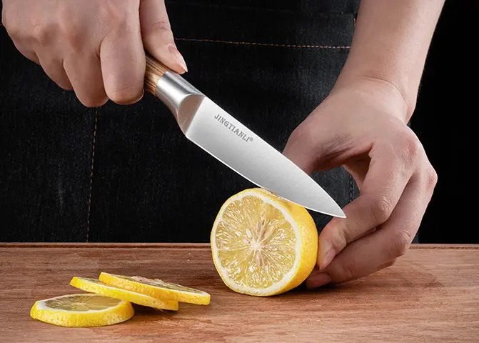 Cuchillo Santoku 5.5  Profesional Acero Inoxidable - Norplat-2