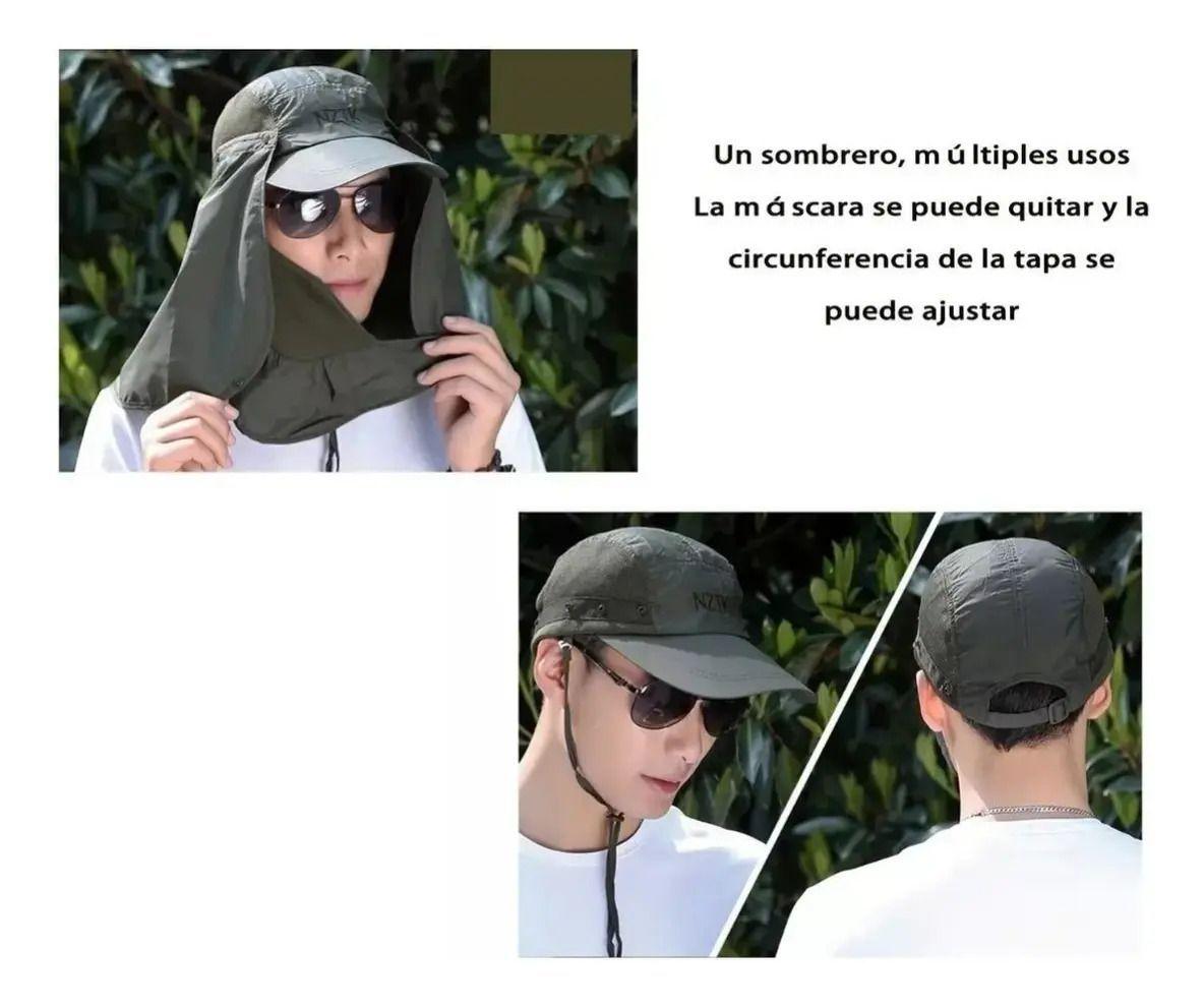 Sombrero Para El Sol Con Proteccion Uv Para Cuello Y Cara - Norplat-2