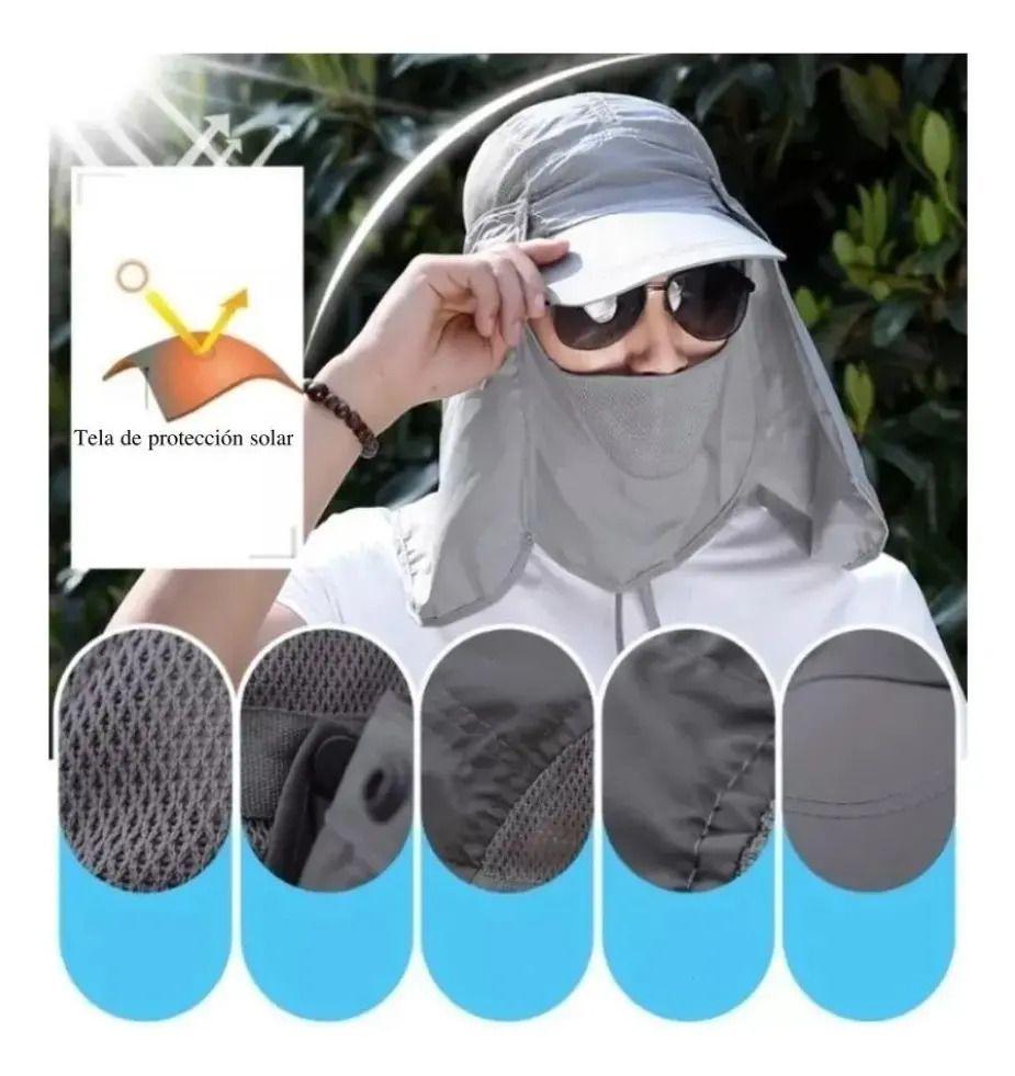 Sombrero Para El Sol Con Proteccion Uv Para Cuello Y Cara - Norplat-3
