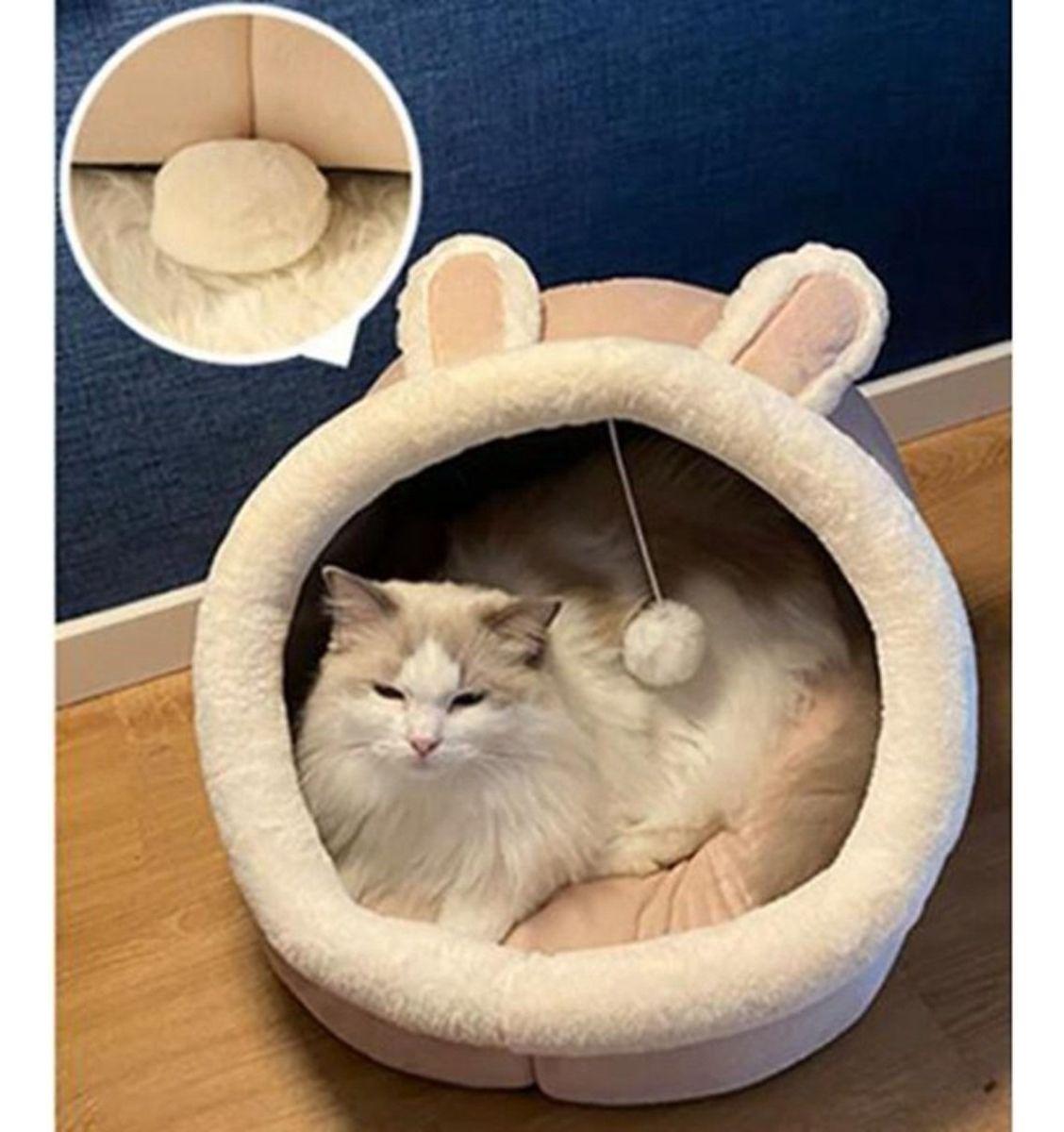 Casa Cama Plush Iglú Nido Mascota Perro Gatos - Norplat-7