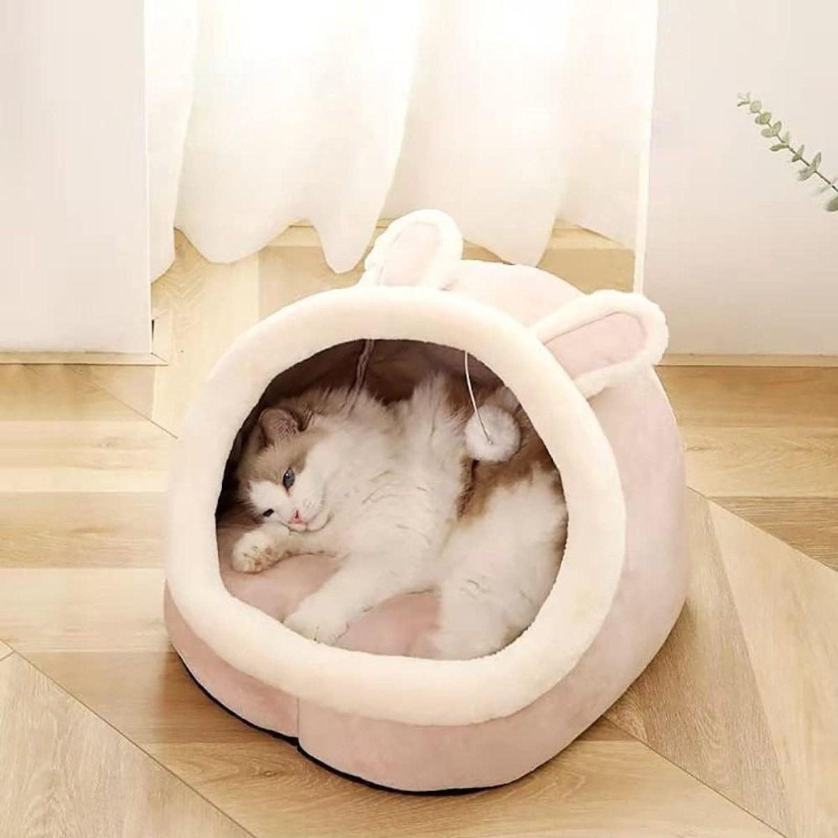 Casa Cama Plush Iglú Nido Mascota Perro Gato Norplat Hasta 5kg-1
