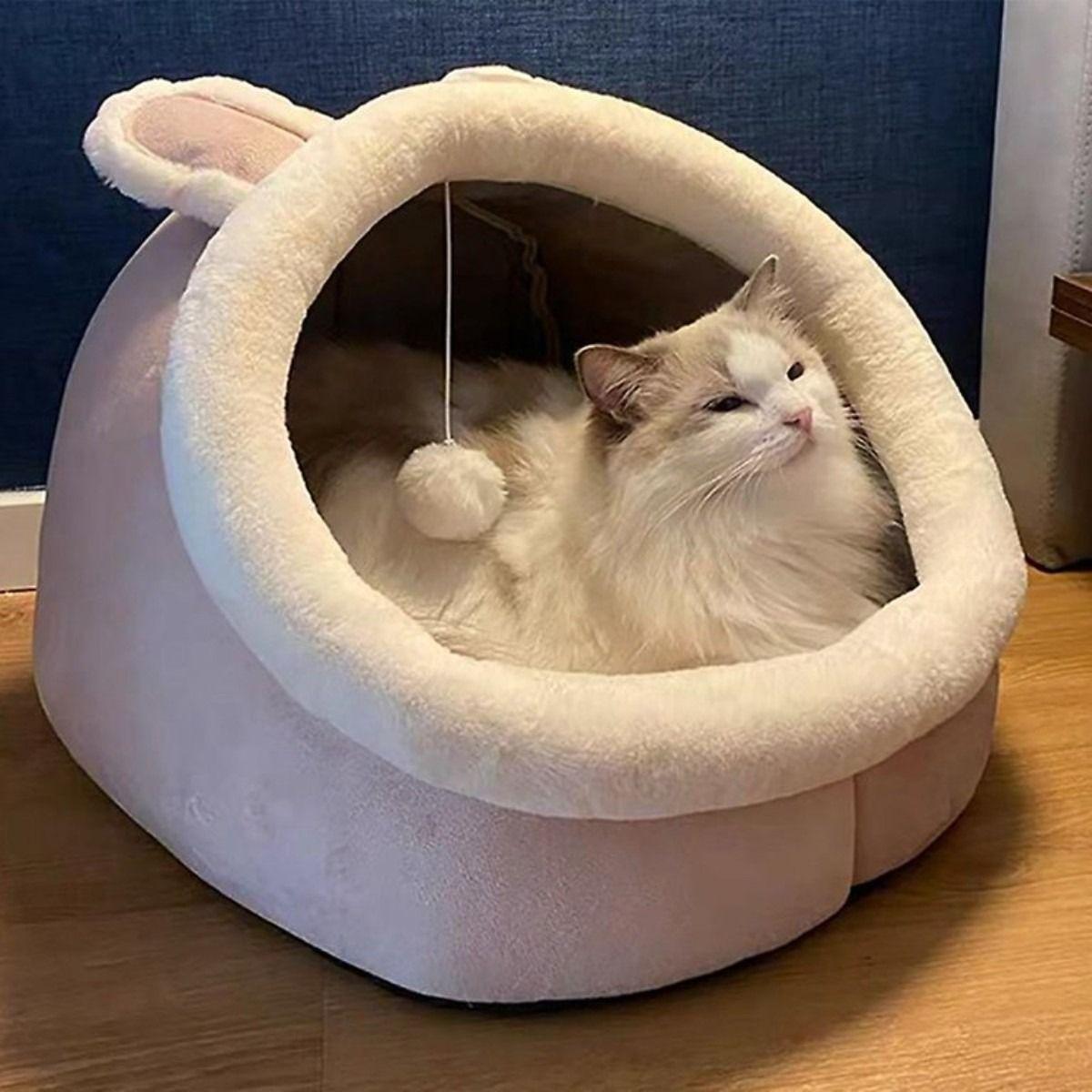 Casa Cama Plush Iglú Nido Mascota Perro Gato Norplat Hasta 5kg-5
