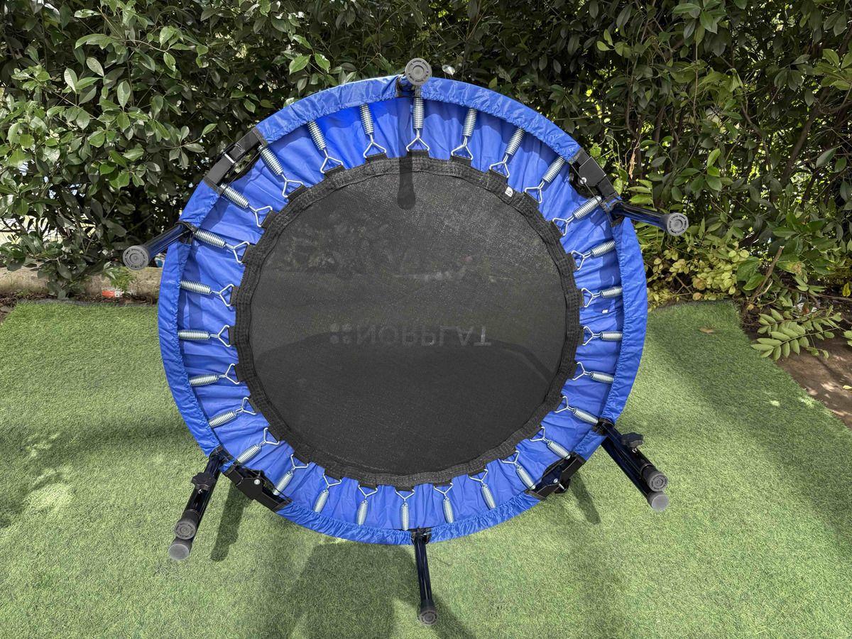 Trampolín Fitness Norplat Plegable 100cm 1m Cama Elastica Azul-5