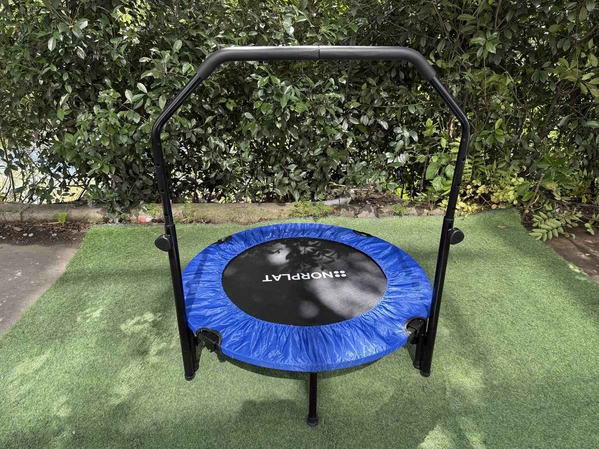 Trampolín Fitness Norplat Plegable 100cm 1m Cama Elastica Azul-6
