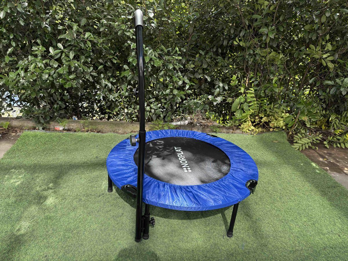 Trampolín Fitness Norplat Plegable 100cm 1m Cama Elastica Azul-7