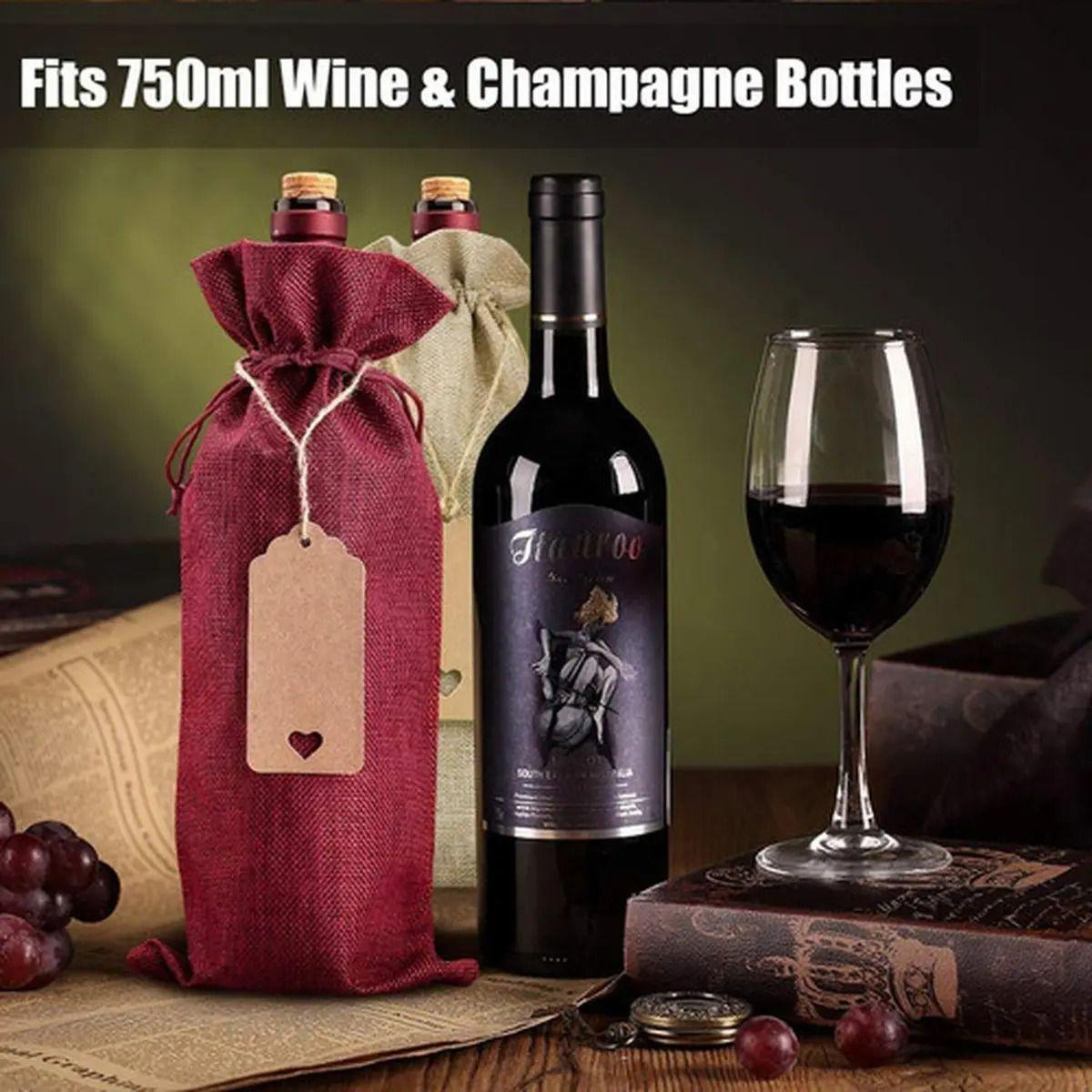 Bolsas De Regalos Navidad Para Botellas Vino 12u - Norplat-6