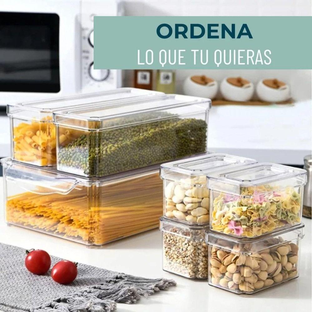 Organizador Refrigerador Set 7 Contenedores Con Tapa - Norplat-8