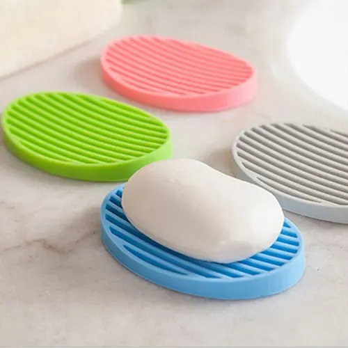 Jabonera De Silicona Para Baño, Bandeja Para Jabón - Norplat-1