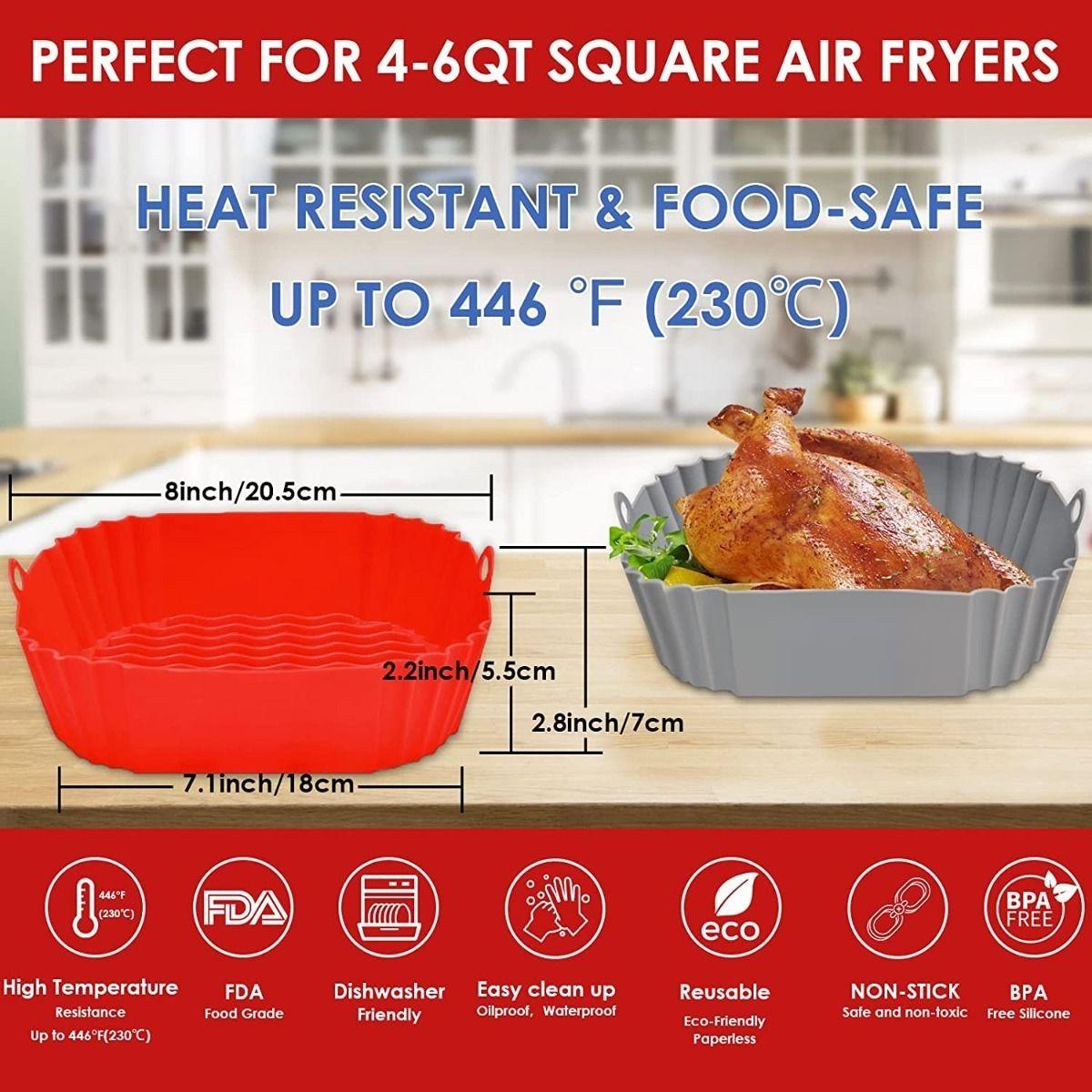 Forro Silicona Reutilizable Freidora Aire Redondo - Norplat Original-2