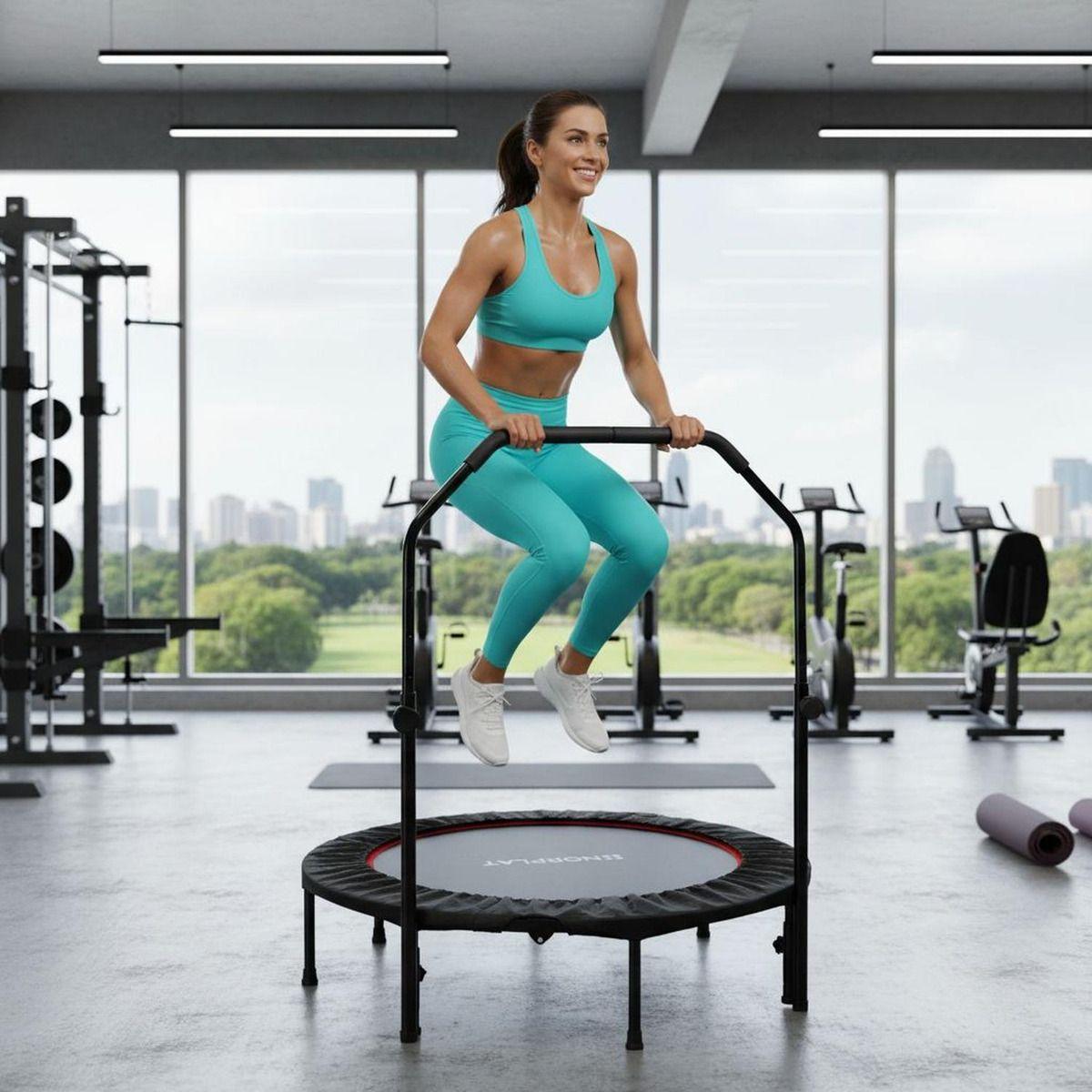 Trampolín Fitness 120cm 48  Plegable Aeróbico Yoga - Norplat Negro-3