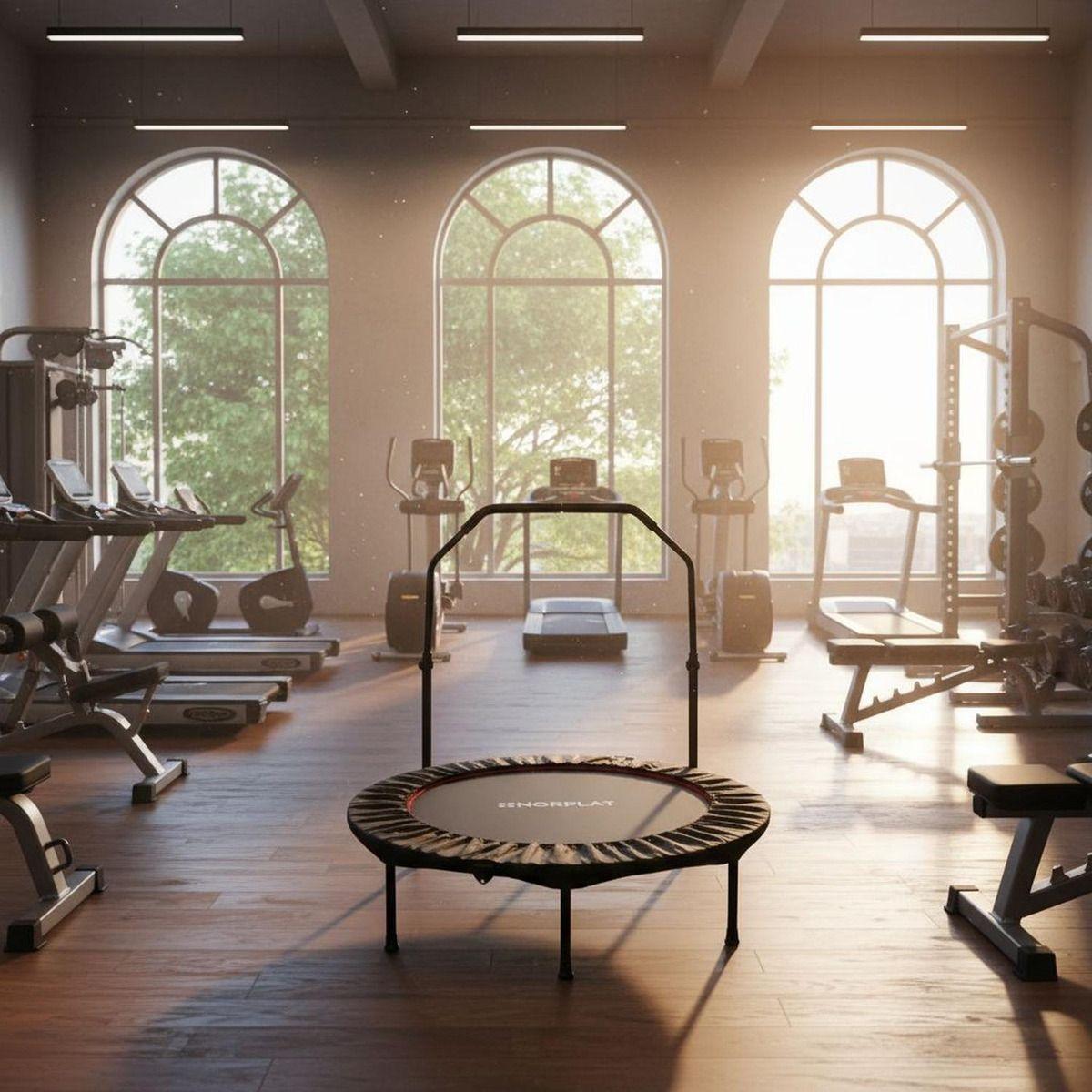 Trampolín Fitness 120cm 48  Plegable Aeróbico Yoga - Norplat Negro-5